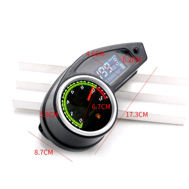 Motorcycle Universal Retrofit Speed Instrument LCD Mileage - Electrical Instruments by PMC Jewellery | Online Shopping South Africa | PMC Jewellery | Buy Now Pay Later Mobicred