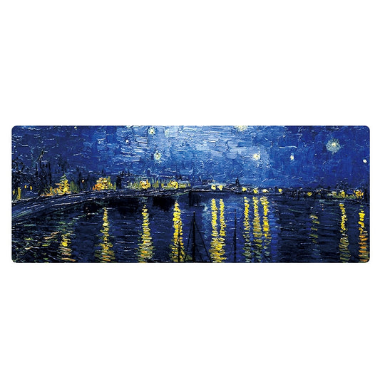 400x900x4mm Locked Am002 Large Oil Painting Desk Rubber Mouse Pad(Starry Night) - Mouse Pads by PMC Jewellery | Online Shopping South Africa | PMC Jewellery | Buy Now Pay Later Mobicred