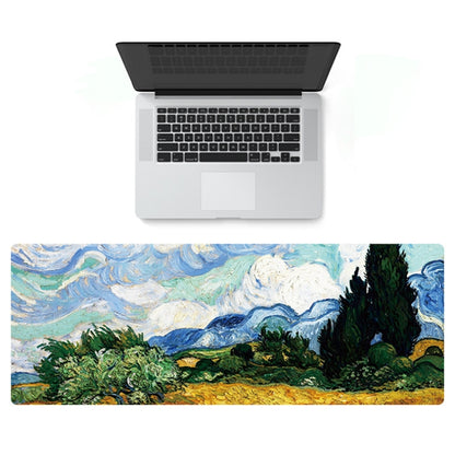 400x900x5mm Locked Am002 Large Oil Painting Desk Rubber Mouse Pad(Iris) - Mouse Pads by PMC Jewellery | Online Shopping South Africa | PMC Jewellery | Buy Now Pay Later Mobicred