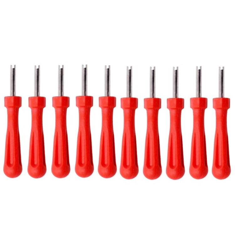 10 PCS Car Tire Electric Vehicle Valve Cap Bicycle Valve Core Switch, Style: Single Head Short - Hand Tool Sets by PMC Jewellery | Online Shopping South Africa | PMC Jewellery | Buy Now Pay Later Mobicred