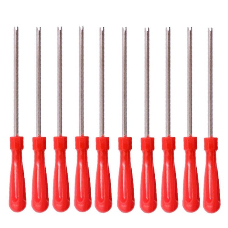 10 PCS Car Tire Electric Vehicle Valve Cap Bicycle Valve Core Switch, Style: Single Head Long - Hand Tool Sets by PMC Jewellery | Online Shopping South Africa | PMC Jewellery | Buy Now Pay Later Mobicred