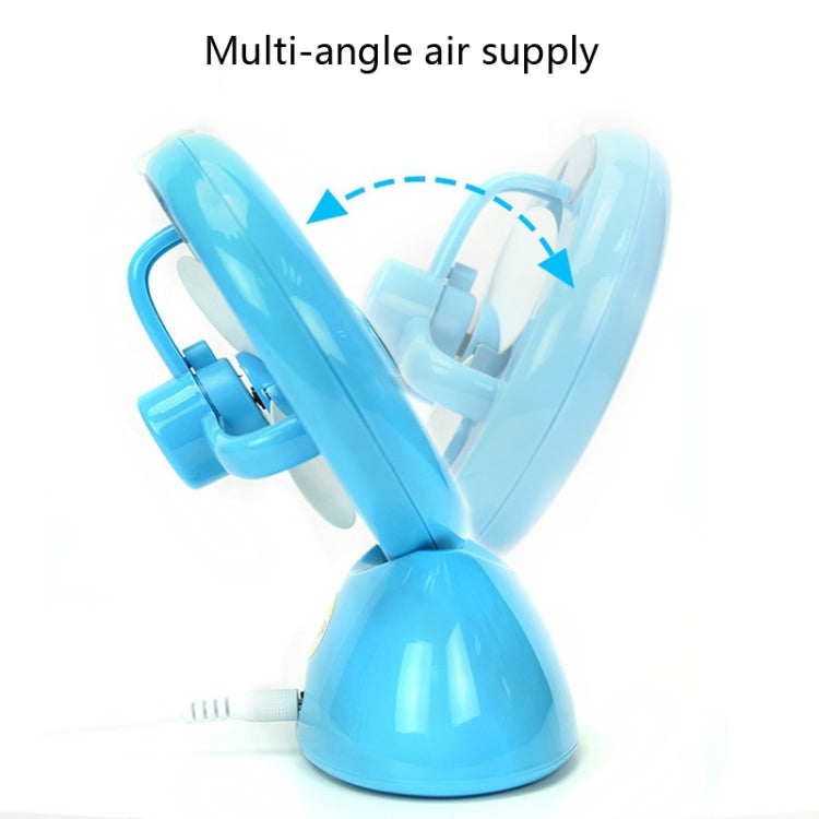 Mini USB Rechargeable Spray Fan Student Dormitory Office Desktop Mute Fan(Glossy Blue) - Electric Fans by PMC Jewellery | Online Shopping South Africa | PMC Jewellery | Buy Now Pay Later Mobicred