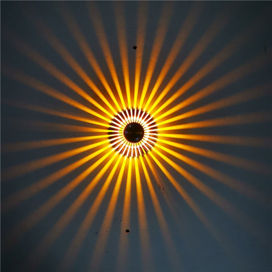 LED Aluminum Aisle Light Sunflower Corridor Lamp Decorative Light, Power source: Visible Installation 1W(Yellow) - Novelty Lighting by PMC Jewellery | Online Shopping South Africa | PMC Jewellery | Buy Now Pay Later Mobicred