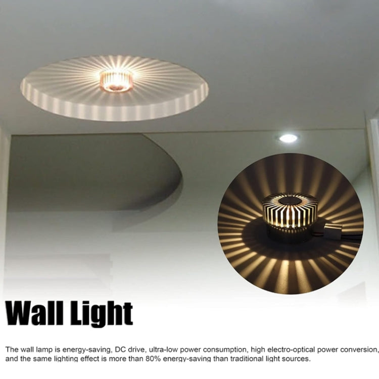 LED Aluminum Aisle Light Sunflower Corridor Lamp Decorative Light, Power source: Visible Installation 1W(Yellow) - Novelty Lighting by PMC TechLife | Online Shopping South Africa | PMC TechLife | Buy Now Pay Later Mobicred