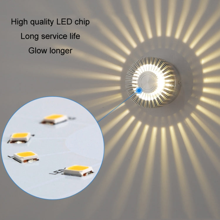 LED Aluminum Aisle Light Sunflower Corridor Lamp Decorative Light, Power source: Visible Installation 1W(Green) - Novelty Lighting by PMC TechLife | Online Shopping South Africa | PMC TechLife | Buy Now Pay Later Mobicred