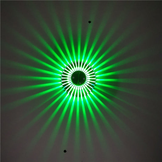 LED Aluminum Aisle Light Sunflower Corridor Lamp Decorative Light, Power source: Invisible Installation 3W(Green) - Novelty Lighting by PMC Jewellery | Online Shopping South Africa | PMC Jewellery | Buy Now Pay Later Mobicred