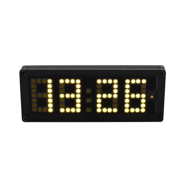 LED Dot Matrix Clock Car Thermometer Battery Voltage Measurement(White) - Clocks & Car Meters by PMC Jewellery | Online Shopping South Africa | PMC Jewellery | Buy Now Pay Later Mobicred