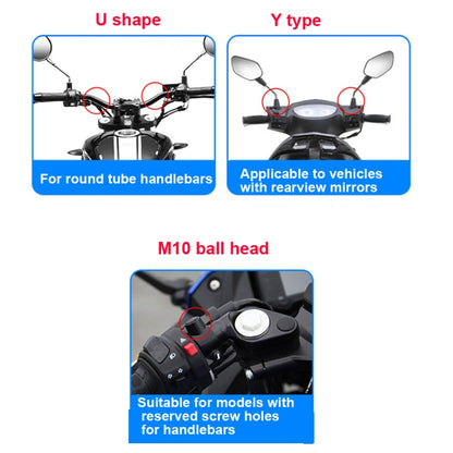 Motorcycle Bracket Crab Navigation Phone Bracket,Style： U-shaped - Holder by PMC Jewellery | Online Shopping South Africa | PMC Jewellery | Buy Now Pay Later Mobicred