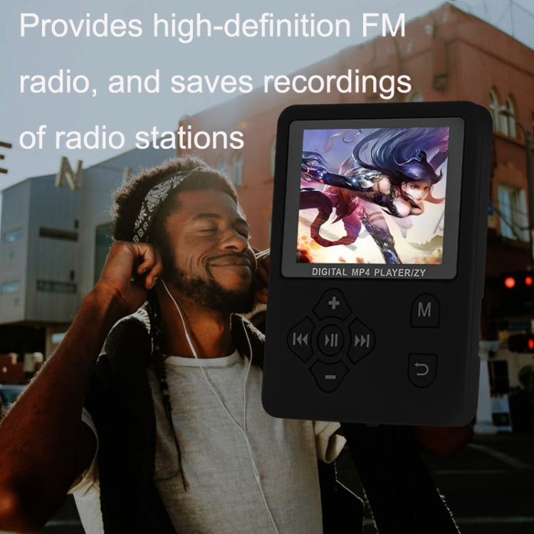 T69 Card Lyrics Synchronization Lossless Sound Quality MP4 Player, Style: Cross Button(Black) - MP4 Player by PMC TechLife | Online Shopping South Africa | PMC TechLife | Buy Now Pay Later Mobicred