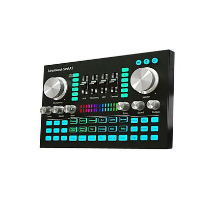 A2 Sound Card Mobile Computer Universal Live K Song Recording Equipment - Live Sound Effects Processors by PMC Jewellery | Online Shopping South Africa | PMC Jewellery | Buy Now Pay Later Mobicred