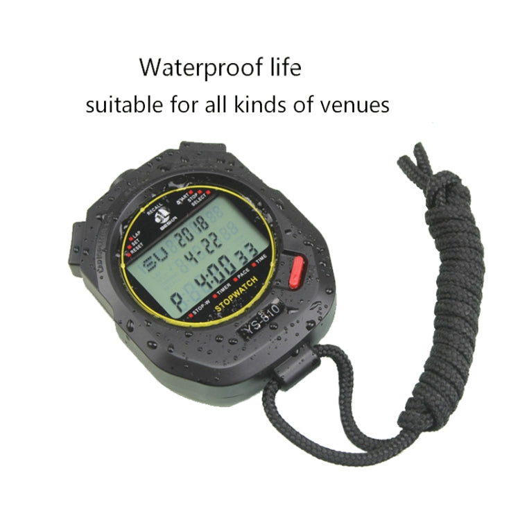 YS Electronic Stopwatch Timer Training Running Watch, Style: YS-8100 100 Memories (White) - Pedometer by PMC TechLife | Online Shopping South Africa | PMC TechLife | Buy Now Pay Later Mobicred