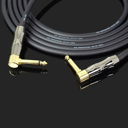 KGR Guitar Cable Keyboard Drum Audio Cable, Specification: 6m(Double Elbow Jack) - Instrument Audio Cables by KGR | Online Shopping South Africa | PMC Jewellery | Buy Now Pay Later Mobicred