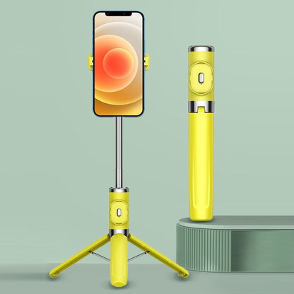 Integrated Reinforcement Keel Live Desktop Bluetooth Mobile Selfie Stick(Lemon Yellow) - Selfie Sticks by PMC Jewellery | Online Shopping South Africa | PMC Jewellery | Buy Now Pay Later Mobicred