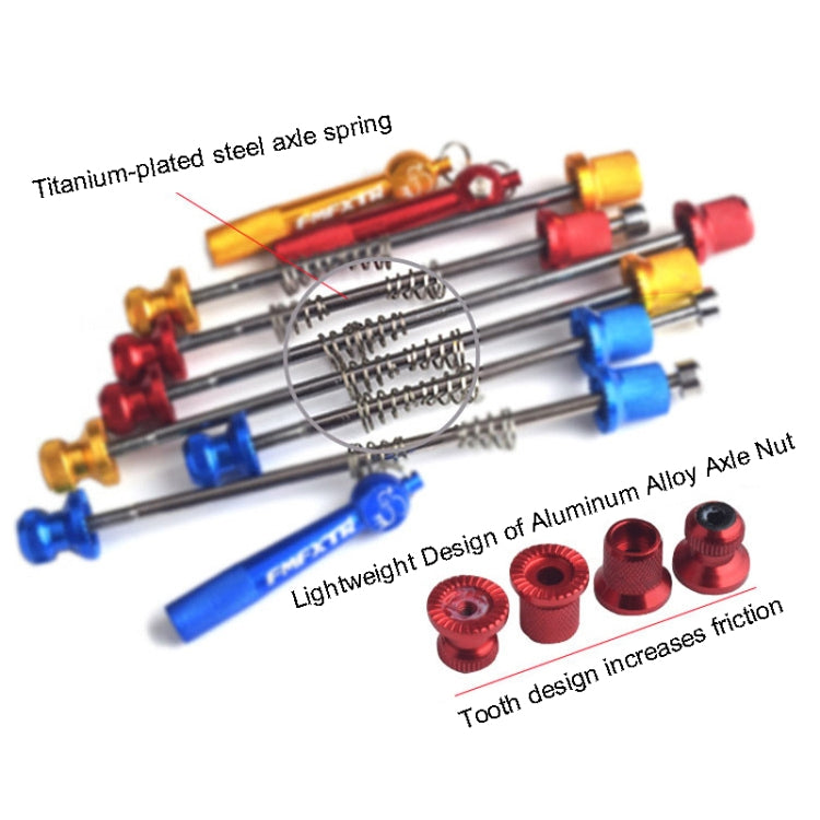 FMFXTR Mountain Bicycles Flower Drum Fast Disassembly Rod(Gold) - Quick Release by FMFXTR | Online Shopping South Africa | PMc TechLife | Buy Now Pay Later Mobicred