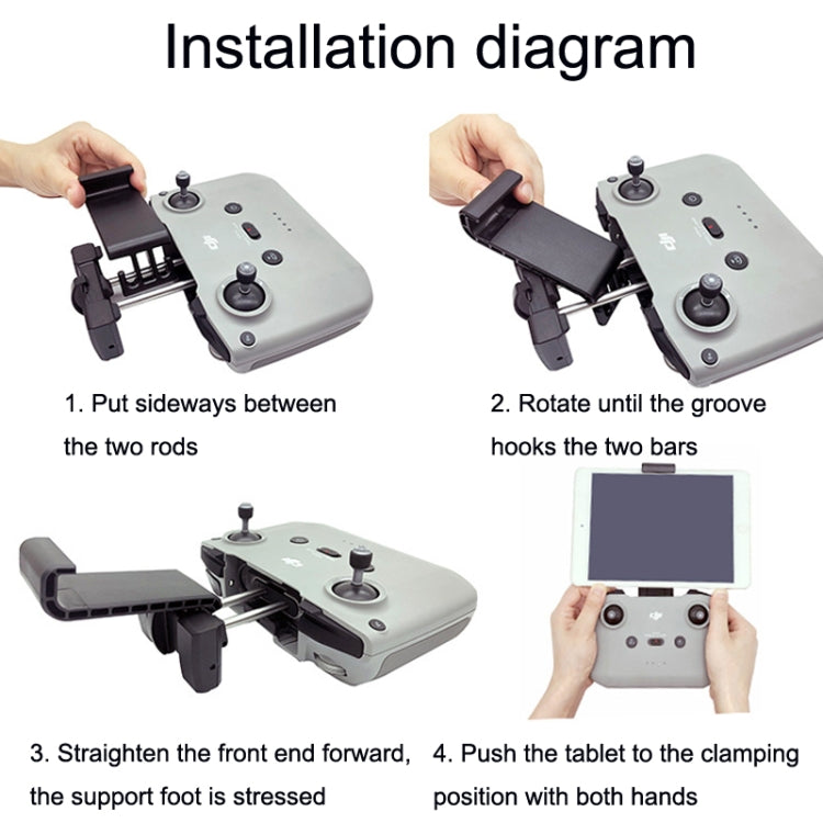 RC Tablet Extension Bracket For DJI Mavic 3 / Air 2 / Air 2S / Mini 2, Style: Large+Type-c Line - Holder Series by PMC TechLife | Online Shopping South Africa | PMC TechLife | Buy Now Pay Later Mobicred