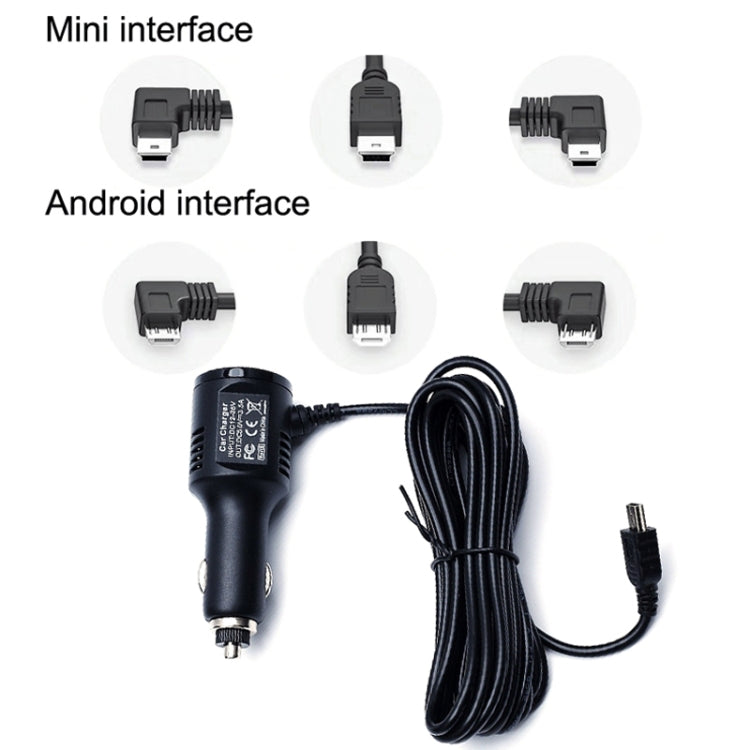 2PCS JY-032 USB Digital Display Fast Charge Car Charger, Style: 3.5A + QC3.0(Android Right Bend) - Cables & Connectors by PMC Jewellery | Online Shopping South Africa | PMC Jewellery | Buy Now Pay Later Mobicred