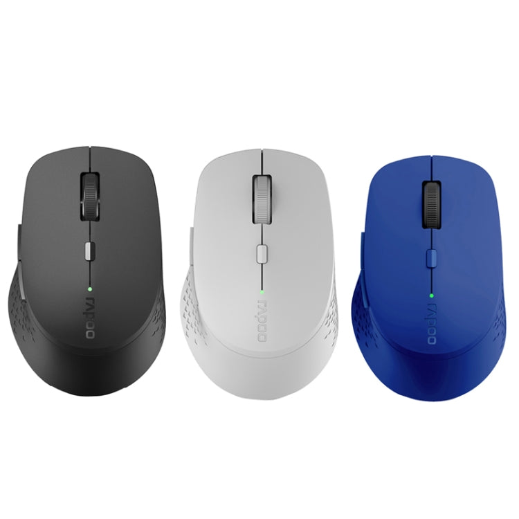 Rapoo M300G 1600DPI 3 Keys Laptop Office Silent Wireless Bluetooth Mouse(Blue) - Wireless Mice by Rapoo | Online Shopping South Africa | PMC Jewellery | Buy Now Pay Later Mobicred