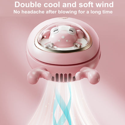 Children Hanging Neck Fan USB Handheld Light Glowing Mini Portable Fan(Pink) - Electric Fans by PMC Jewellery | Online Shopping South Africa | PMC Jewellery | Buy Now Pay Later Mobicred