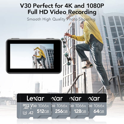 Lexar LKSTF1066X High-Speed TF Card Motion Camera Surveillance Recorder Memory Card, Capacity: 128GB - Micro SD Card by Lexar | Online Shopping South Africa | PMC Jewellery | Buy Now Pay Later Mobicred