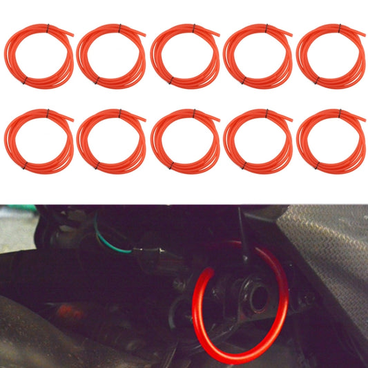 10PCS Motorcycle Modification Oil Pipe Rubber Gasoline Pipe, Length: 1m(Red) - oil tank tubes & oil pumps by PMC Jewellery | Online Shopping South Africa | PMC Jewellery | Buy Now Pay Later Mobicred