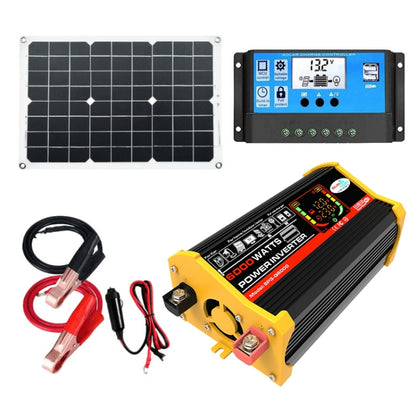 Saga 3 Generations Home Solar Generator Inverter+30A Controller+18W 12V Solar Panel, Specification: Black 12V To 220V - Modified Square Wave by PMC Jewellery | Online Shopping South Africa | PMC Jewellery | Buy Now Pay Later Mobicred