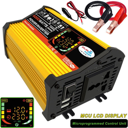 Saga 3 Generations Home Solar Generator Inverter+30A Controller+18W 12V Solar Panel, Specification: Yellow 12V To 110V - Modified Square Wave by PMC Jewellery | Online Shopping South Africa | PMC Jewellery | Buy Now Pay Later Mobicred