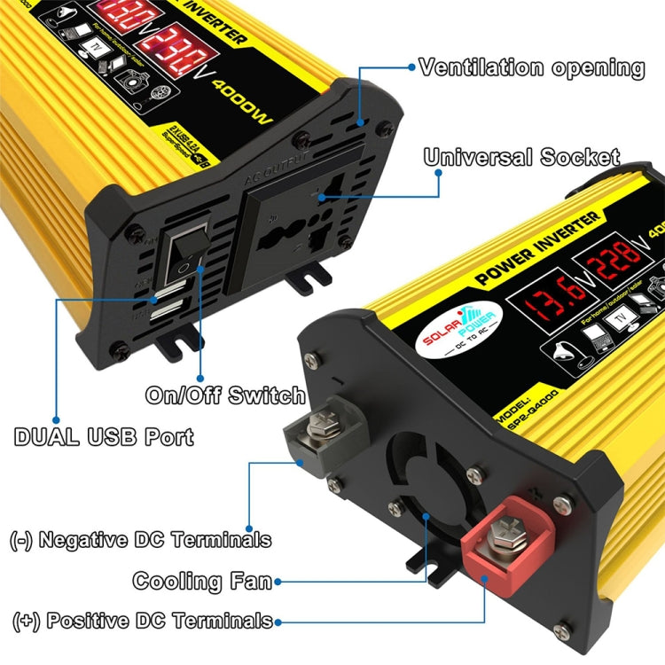 Saga Generation 2 Home Solar Generator Inverter+30A Controller+18W 12V Solar Panel, Specification: Yellow 12V To 220V - Modified Square Wave by PMC Jewellery | Online Shopping South Africa | PMC Jewellery | Buy Now Pay Later Mobicred