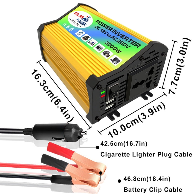 Saga Generation 1 Home Solar Generator Inverter+30A Controller+18W 12V Solar Panel, Specification: Yellow 12V To 220V - Modified Square Wave by PMC Jewellery | Online Shopping South Africa | PMC Jewellery | Buy Now Pay Later Mobicred