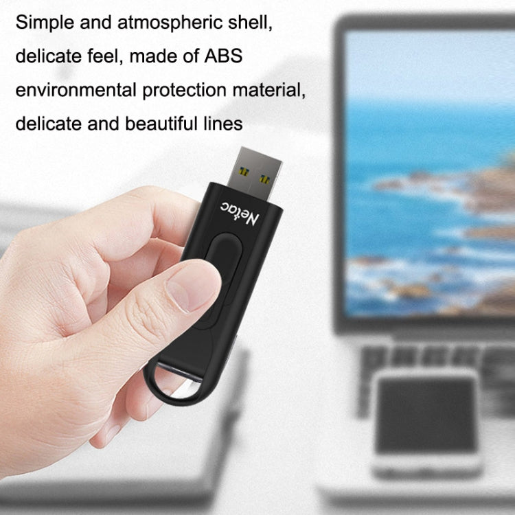 Netac U309 High Speed USB3.0 Push-Pull Encrypted USB Flash Drive, Capacity: 128GB - USB Flash Drives by Netac | Online Shopping South Africa | PMC Jewellery | Buy Now Pay Later Mobicred