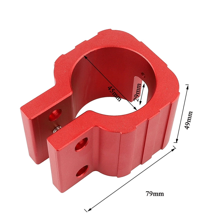 Folding Clamp For ZERO 8X 10X 11X SPEEDUAL Dualtron DT3 Thunder Electric Scooter With Pad Red - Accessories & Parts by PMC Jewellery | Online Shopping South Africa | PMC Jewellery