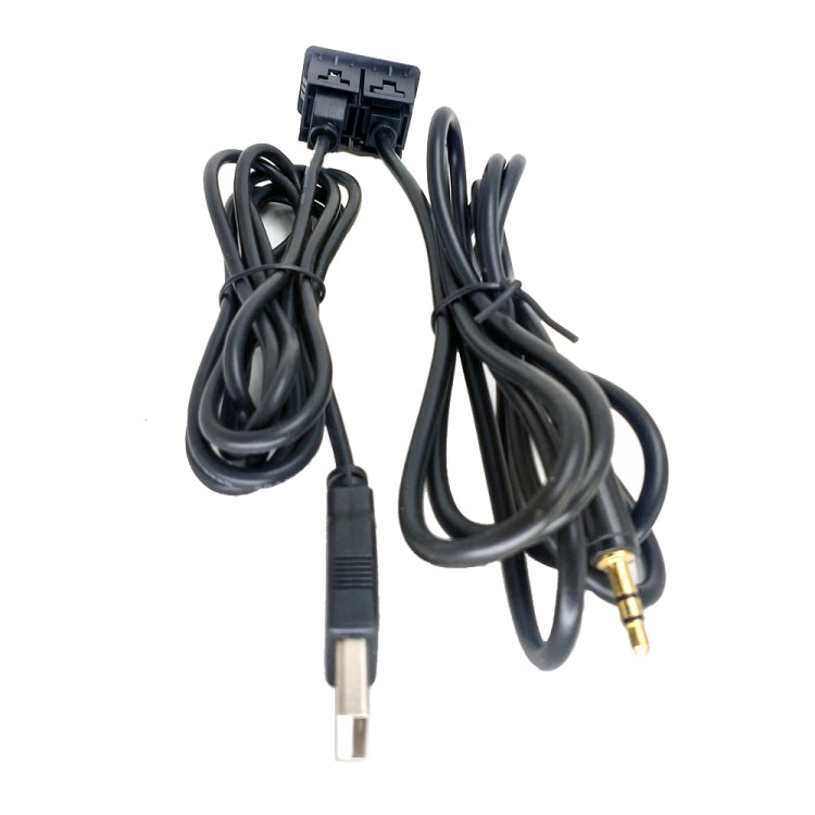 Car Modified AUX+USB Socket Audio Modification Accessories 3.5mm USB Extension Line - DIY Cables by PMC Jewellery | Online Shopping South Africa | PMC Jewellery