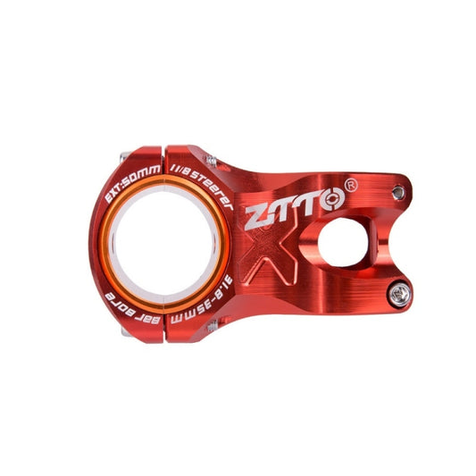 ZTTO Bicycle Handlebar Hollow 0 Degree Short Riser(Red) - Others by ZTTO | Online Shopping South Africa | PMC Jewellery | Buy Now Pay Later Mobicred