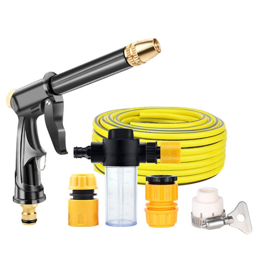 High Pressure Car Wash Hose Telescopic Watering Sprinkler, Style: H2+3 Connector+10m Tube+Foam Pot - Car Washer & Accessories by PMC Jewellery | Online Shopping South Africa | PMC Jewellery