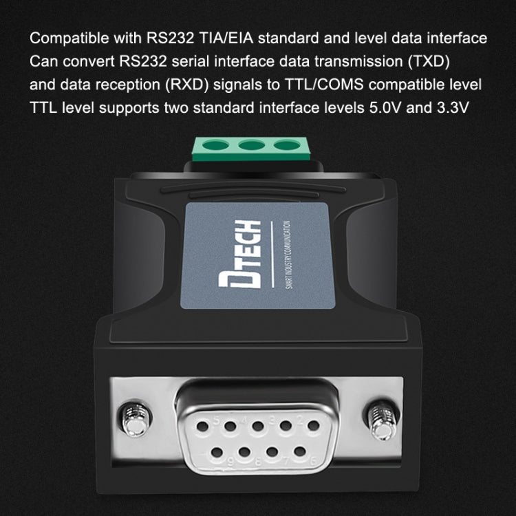 DTECH DT-9005 Without Power Supply RS232 To TTL Serial Port Module, Interface: 5V Module - RS485 / RS232 Series by PMC Jewellery | Online Shopping South Africa | PMC Jewellery | Buy Now Pay Later Mobicred