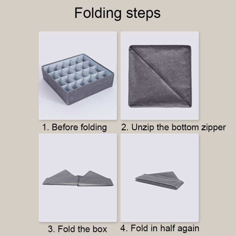 Foldable Drawer Clothes Storage Box, Spec: 7 Grids (Gray) - Storage Boxes by PMC TechLife | Online Shopping South Africa | PMC TechLife