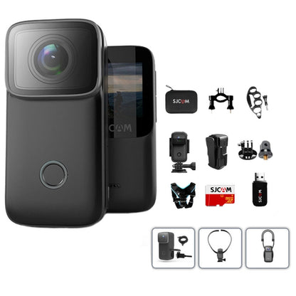 C200 4K Face Recognition WIFI Anti-Shake Outdoor Cycling Waterproof Sports Camera(Black Set) - Video Cameras by PMC Jewellery | Online Shopping South Africa | PMC Jewellery | Buy Now Pay Later Mobicred