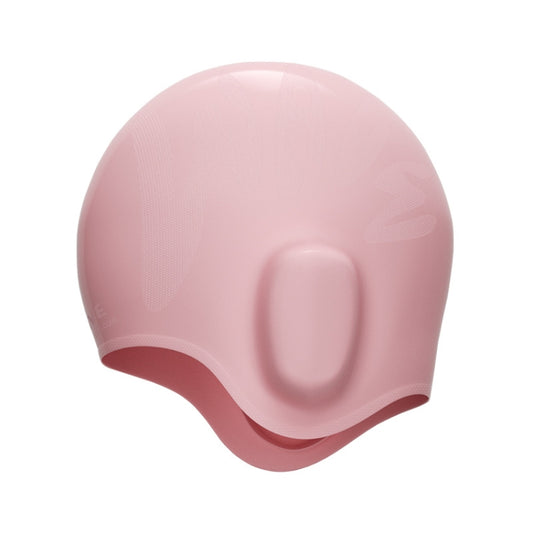 WAVE Waterproof Solid Color Ear Guard Silicone Swimming Cap, Color: Childrens Pink - Swimming Caps by WAVE | Online Shopping South Africa | PMC Jewellery | Buy Now Pay Later Mobicred