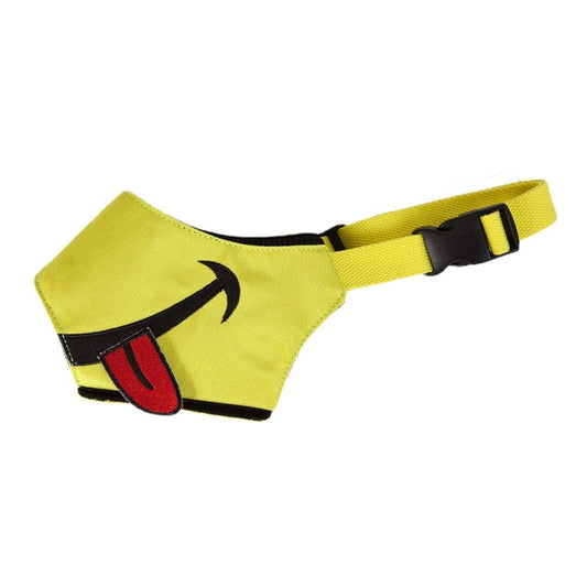 Cartoon Dog Mouth Cover Anti-Bite Nylon Dog Mask, Size: M(Yellow) - Mouth Cover by PMC Jewellery | Online Shopping South Africa | PMC Jewellery | Buy Now Pay Later Mobicred