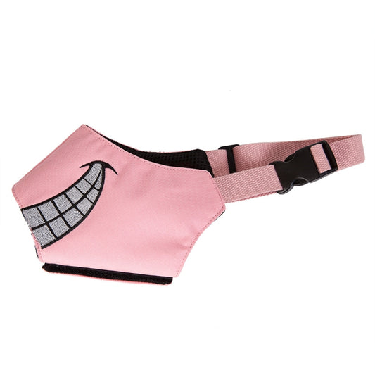 Cartoon Dog Mouth Cover Anti-Bite Nylon Dog Mask, Size: L(Pink) - Mouth Cover by PMC Jewellery | Online Shopping South Africa | PMC Jewellery | Buy Now Pay Later Mobicred