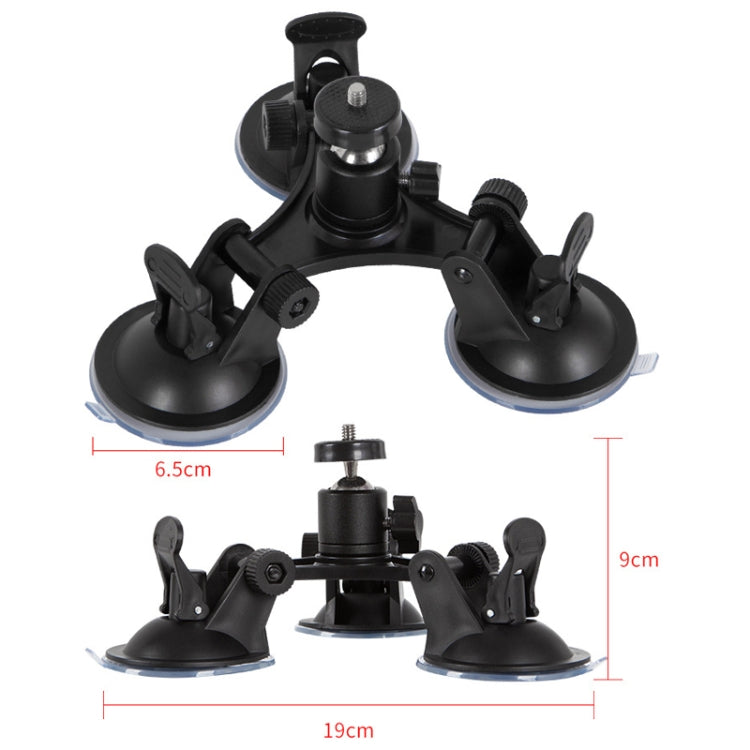 Car General Purpose Vehicle Bracket Suction Cup Fixed Glass Video Shooting Base, Shape: Suction Cup+PTZ - Holder by PMC Jewellery | Online Shopping South Africa | PMC Jewellery | Buy Now Pay Later Mobicred