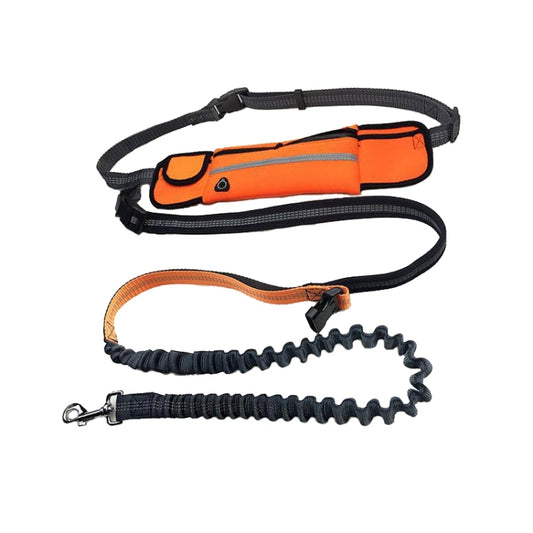 Pet Run Traction Rope Portable Waist Bag(Orange) - Leashes & Chest Strap by PMC Jewellery | Online Shopping South Africa | PMC Jewellery | Buy Now Pay Later Mobicred