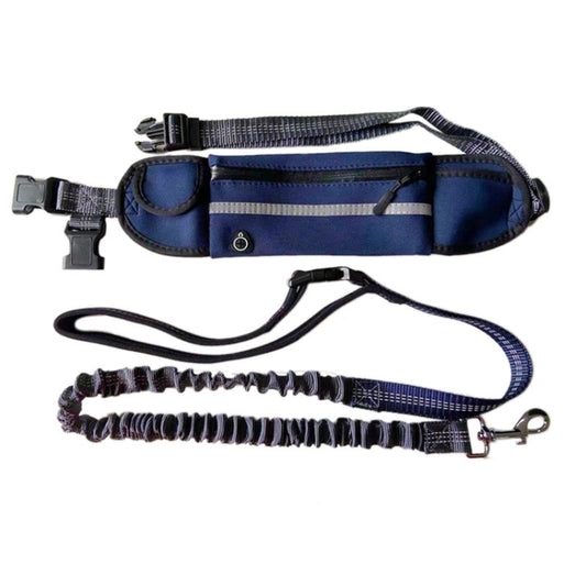 Pet Run Traction Rope Portable Waist Bag(Navy) - Leashes & Chest Strap by PMC Jewellery | Online Shopping South Africa | PMC Jewellery | Buy Now Pay Later Mobicred