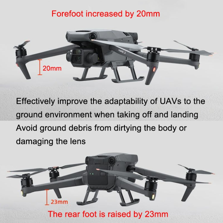 BRDRC Foldable Heightening Landing Gear Lifting Support Accessories For DJI MAVIC 3 - Holder Series by BRDRC | Online Shopping South Africa | PMC Jewellery | Buy Now Pay Later Mobicred