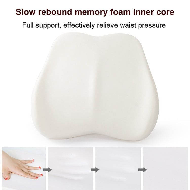 Memory Foam Lumbar Pillow Office Seat Lumbar Cushion(Tibetan) - Cushions & Pillows by PMC Jewellery | Online Shopping South Africa | PMC Jewellery | Buy Now Pay Later Mobicred