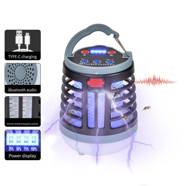 Bluetooth Audio USB Charging Lighting Mosquito Trap(W881 Green) - free shipping - PMC TechLife - Order now!