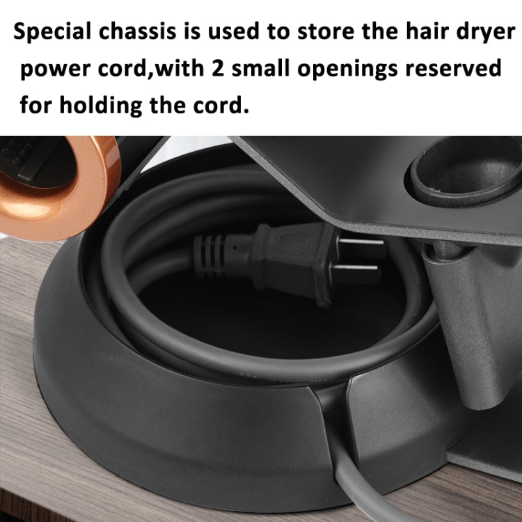 For Dyson Supersonic Hair Dryer Stand Holder With Cable Storage Function(Silver) - Hair Dryers & Accessories by PMC TechLife | Online Shopping South Africa | PMC TechLife
