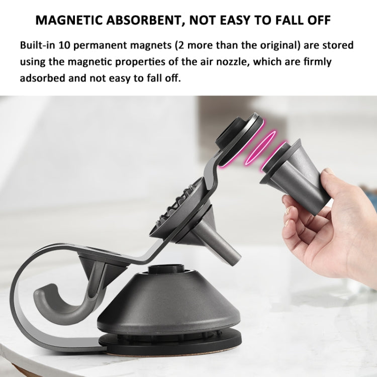 For Dyson Supersonic Hair Dryer Stand Holder With Cable Storage Function(Rose Red) - Hair Dryers & Accessories by PMC Jewellery | Online Shopping South Africa | PMC Jewellery