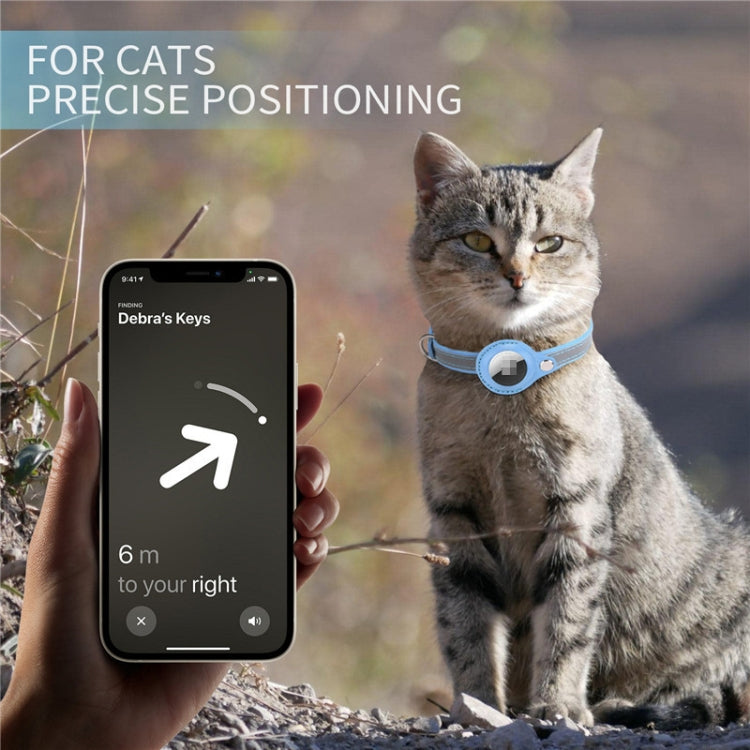 For Airtag Tracker Protective Cover Pet PU Collar, Specification: XS(Black) - Pet Series by PMC TechLife | Online Shopping South Africa | PMC TechLife