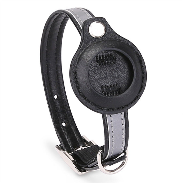 For Airtag Tracker Protective Cover Pet PU Collar, Specification: M(Black) - Pet Series by PMC TechLife | Online Shopping South Africa | PMC TechLife