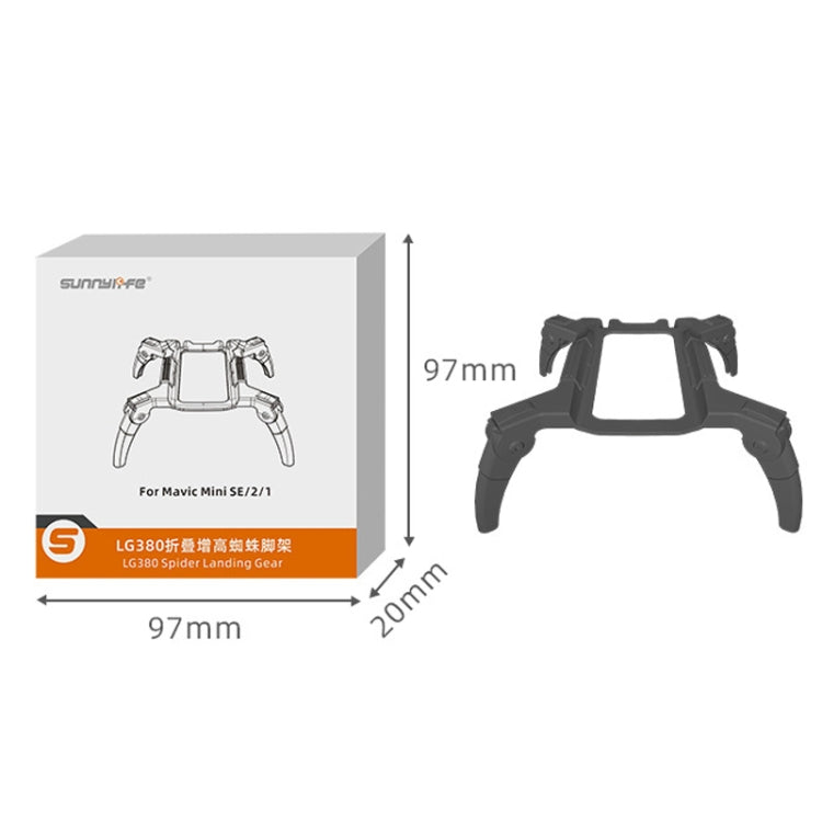 Sunnylife LG380 Heightening Spider Tripod Folding Drop Protection Bracket For DJI Mini 2 / SE(Dual -color) - Other by Sunnylife | Online Shopping South Africa | PMC Jewellery | Buy Now Pay Later Mobicred